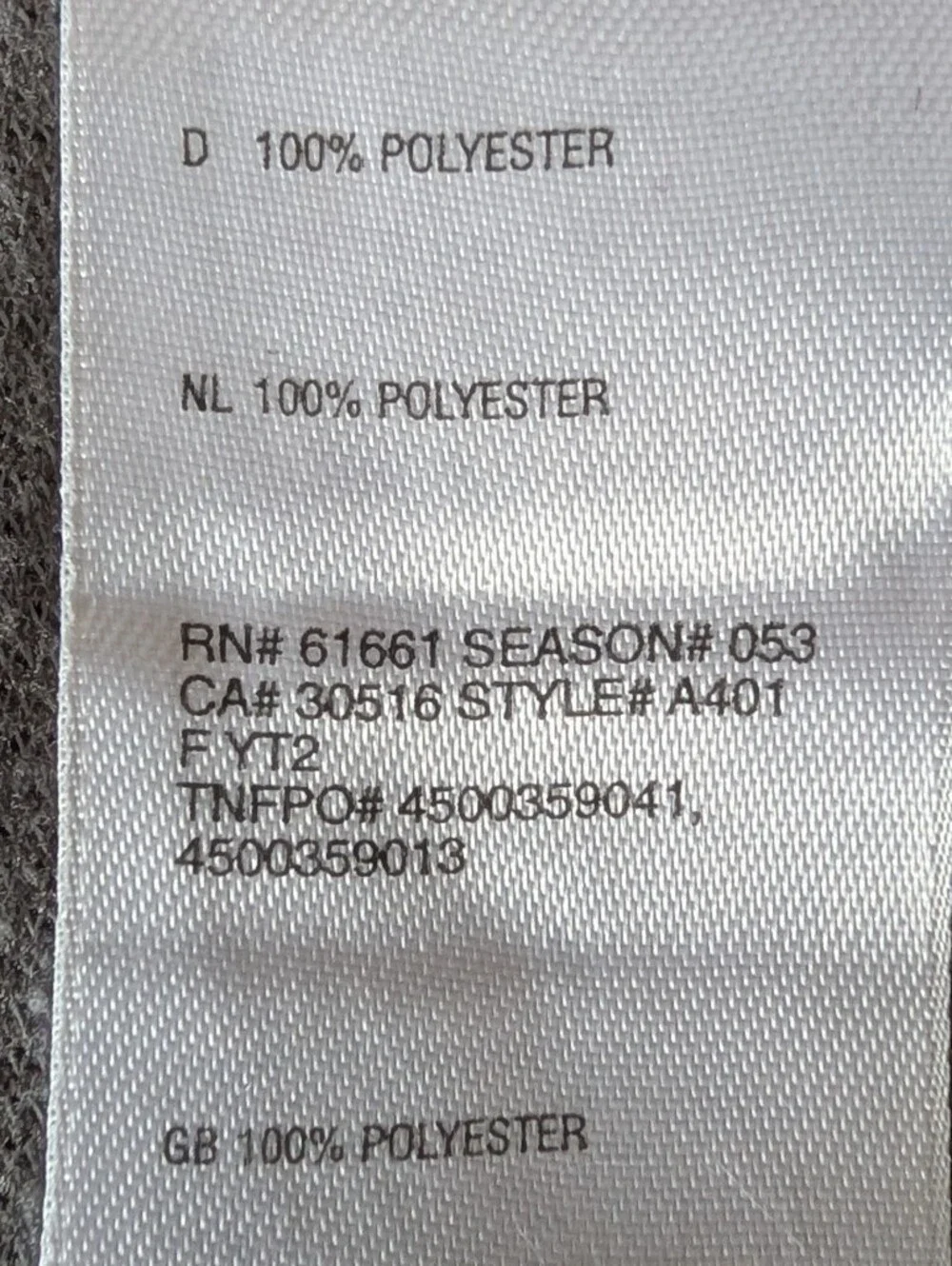The North Face Flight Series Men’s Light Gray Half-Zip Pullover